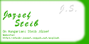 jozsef steib business card